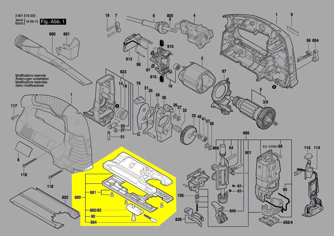 plaque de base réf. 2 601 099 256 Bosch